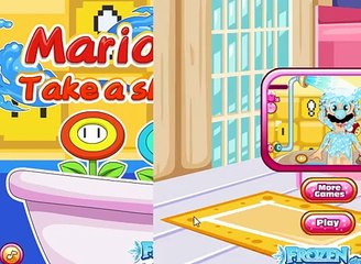 Princess girl games - Girl games - Mario Take A Shower