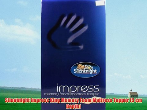 Silentnight Impress King Memory Foam Mattress Topper (5 cm Depth)