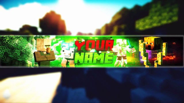 Minecraft | Banner Editable | Free GFX # 3 (Editable/Template)