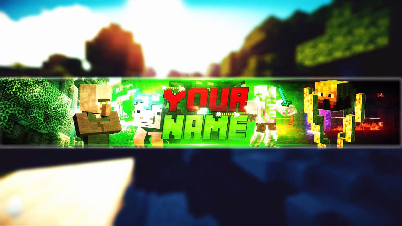Minecraft | Banner Editable | Free GFX # 3 (Editable/Template)