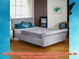 Hf4You Upholstered Sleigh Bed Frame Grey - 6Ft Super King - Ice Grey - No Mattress (Frame Only)