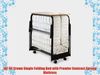 JAY-BE Crown Single Folding Bed with Premier Contract Sprung Mattress