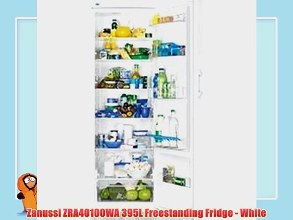 Zanussi ZRA40100WA 395L Freestanding Fridge - White
