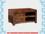 CUBE SHEESHAM SMALL SIDEBOARD CONTEMPORARY 100% HARDWOOD INDIAN FURNITURE