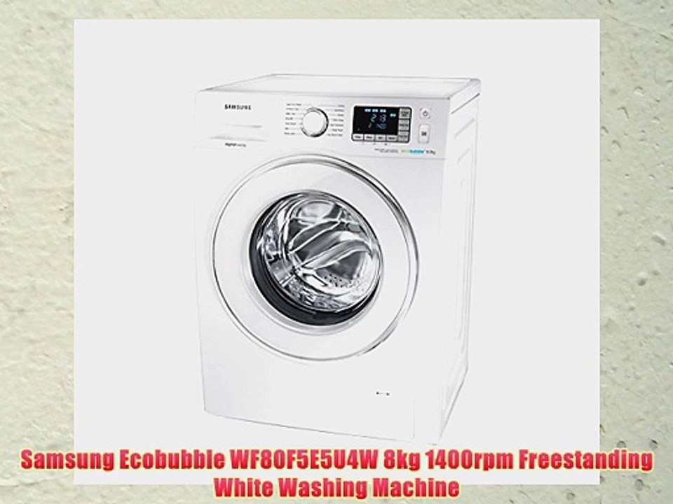 Samsung Ecobubble WF80F5E5U4W 8kg 1400rpm Freestanding White Washing Machine