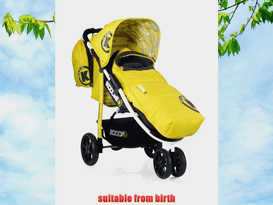 Koochi Pushmatic Stroller (Primary Yellow)
