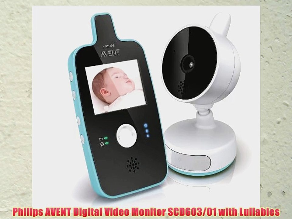 Philips AVENT Digital Video Monitor SCD603/01 with Lullabies