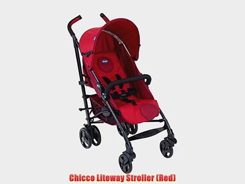 chicco stroller red and grey