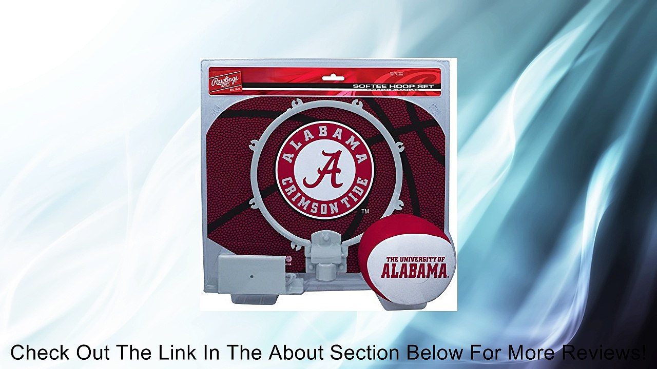 NCAA Alabama Crimson Tide Kids Slam Dunk Hoop Set, Red, Small Review