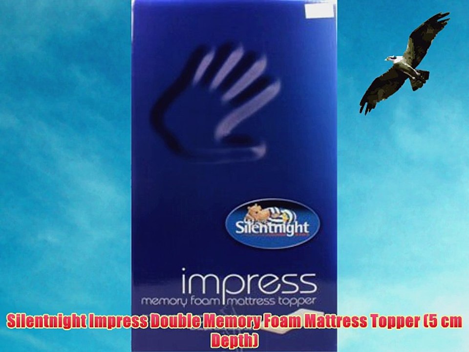 Silentnight Impress Double Memory Foam Mattress Topper (5 cm Depth)