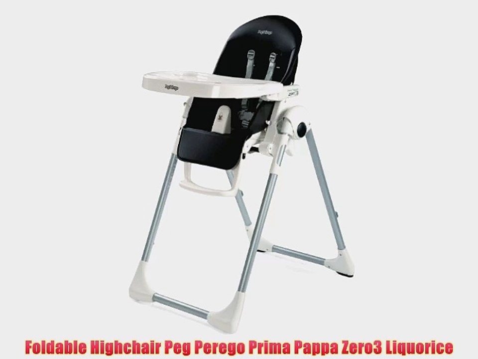 Foldable Highchair Peg Perego Prima Pappa Zero3 Liquorice