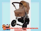 X-Adventure City Traveller Pram Pushchair and Carry Cot Combination (Sand)
