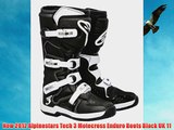 New 2012 Alpinestars Tech 3 Motocross Enduro Boots Black UK 11