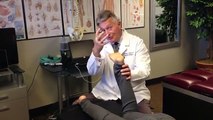 Your Houston Chiropractor Dr. Gregory Johnson Demonstrates Treatment For Plantar Fasciitis