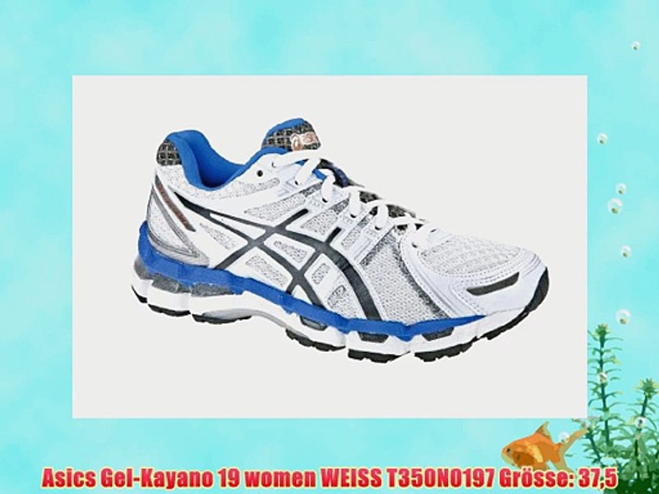 Asics Gel-Kayano 19 women WEISS T350N0197 Gr?sse: 375
