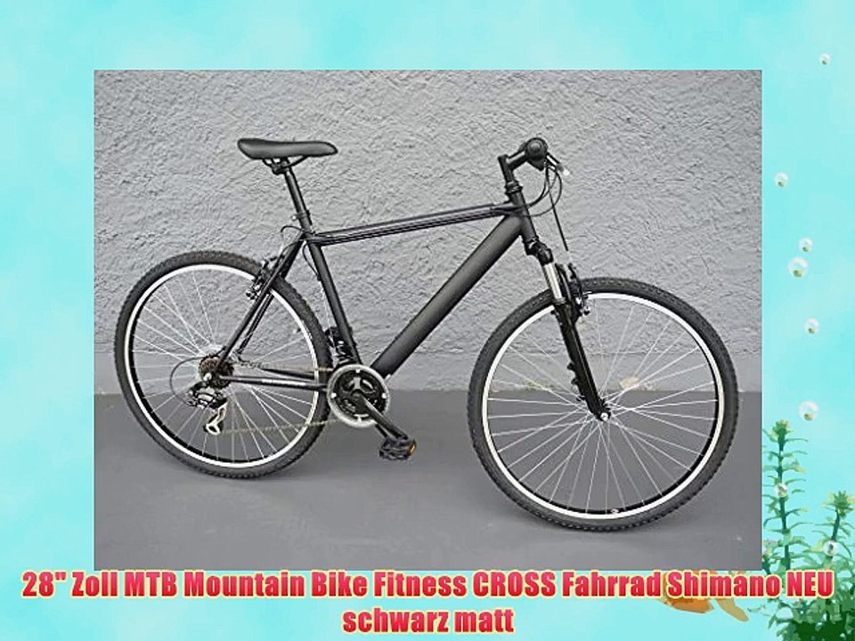 28 Zoll MTB Mountain Bike Fitness CROSS Fahrrad Shimano NEU schwarz matt