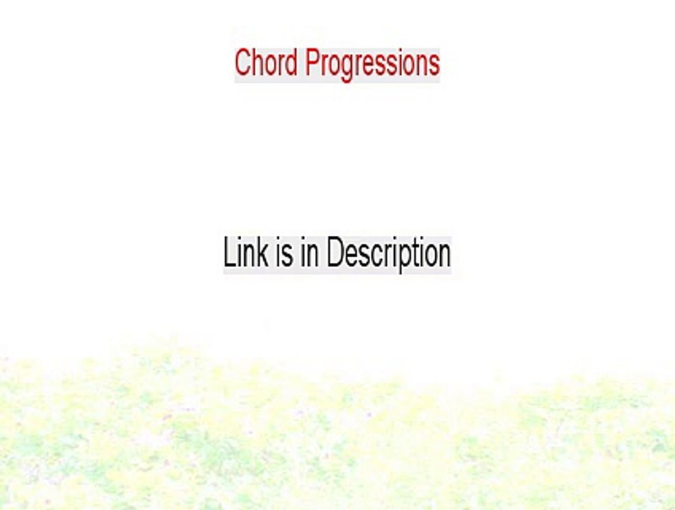Chord Progressions Reviews (chord progressions in minor keys)