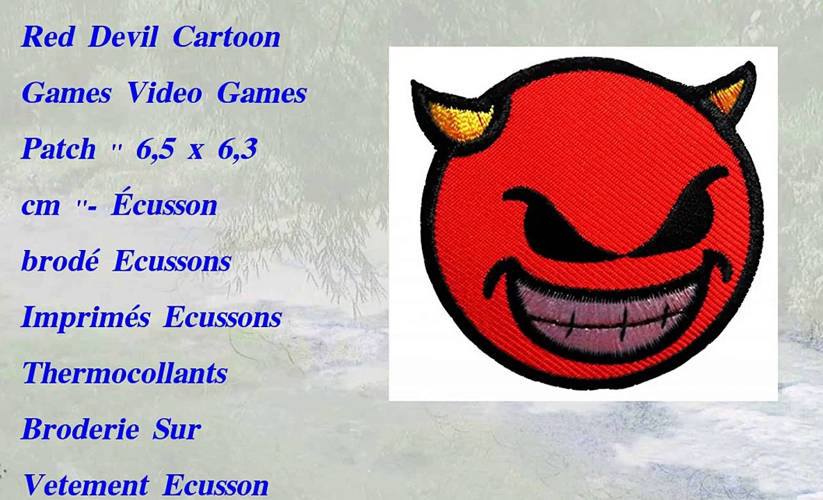 Red Devil Cartoon Games Video Games Patch '' 6 5 x