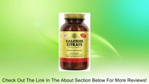Solgar Calcium Citrate with Vitamin D3 Tablets 120 Review