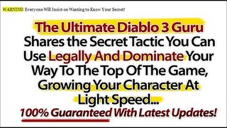 Diablo 3 Gold Secrets - How Tony Sanders changed my life!