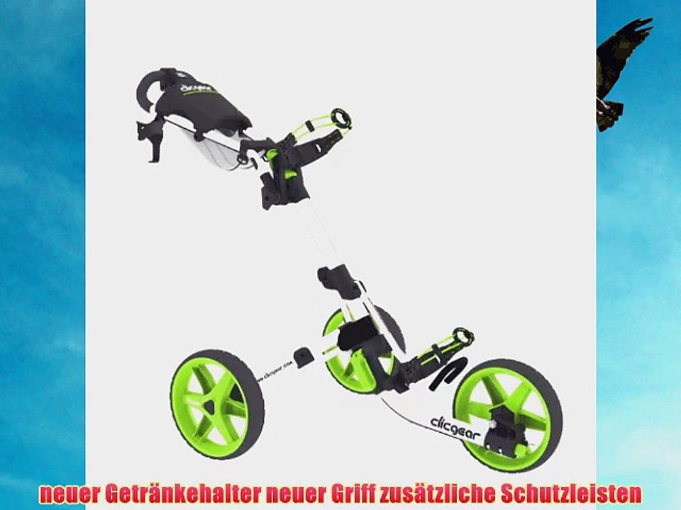 Clicgear 3.5 Golf Trolley 3 Rad Push Messeneuheit Farbe: Arctic/Lime