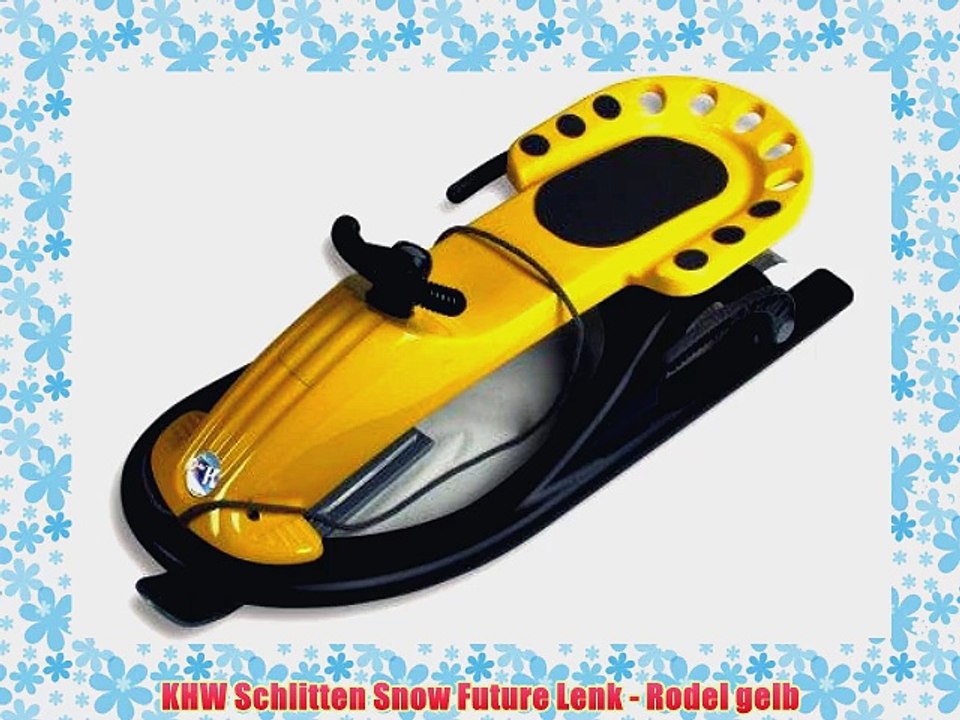 KHW Schlitten Snow Future Lenk - Rodel gelb