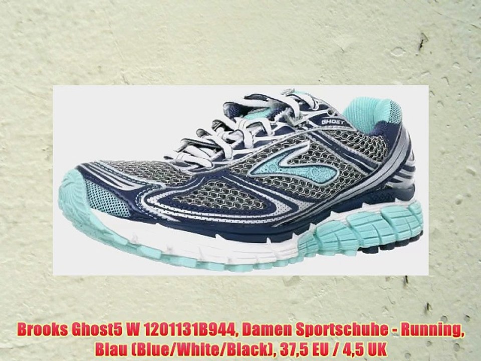 Brooks Ghost5 W 1201131B944 Damen Sportschuhe - Running Blau (Blue/White/Black) 375 EU / 45