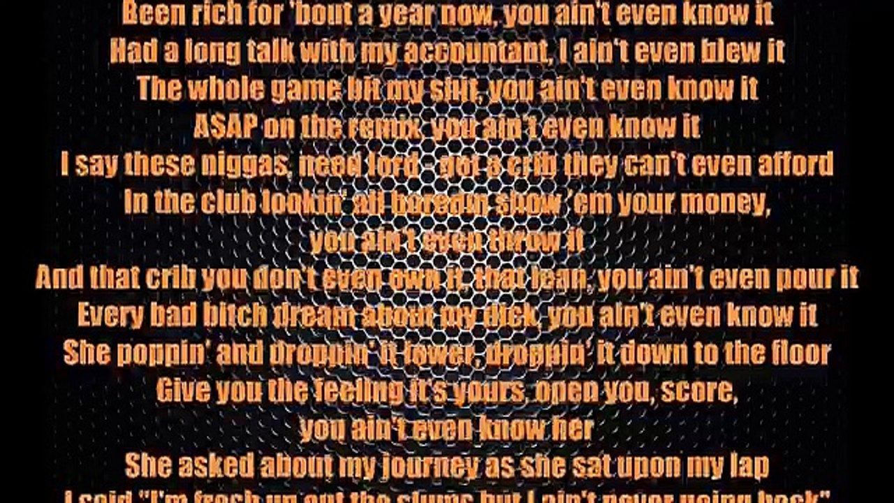 Rocko - U.O.E.N.O ft. Future, Rick Ross, A$AP Rocky, Wiz Khalifa _ 2 Chainz (Lyrics) HD