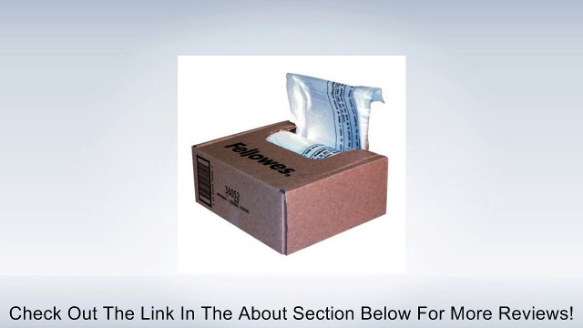 Fellowes Powershred� Shredder Bags for All Personal Models, 100 Bags & Ties/Carton (36052) Review