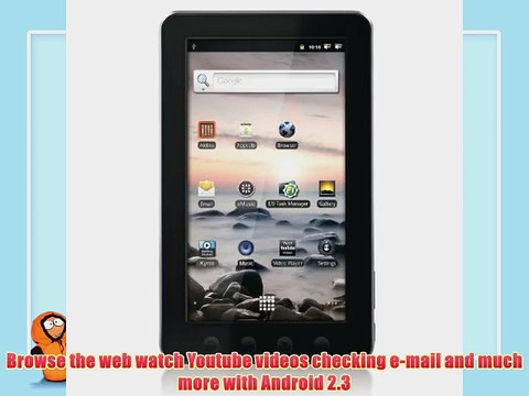 Coby Kyros 7-Inch?Android 2.3 4 GB Internet Touchscreen Tablet - MID7012-4G (Black)