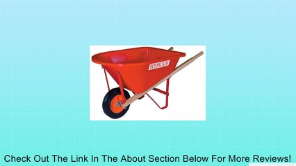 Seymour Mfg WB-JR Junior Wheelbarrow, Red Poly, 31-In. Hardwood Handles Review