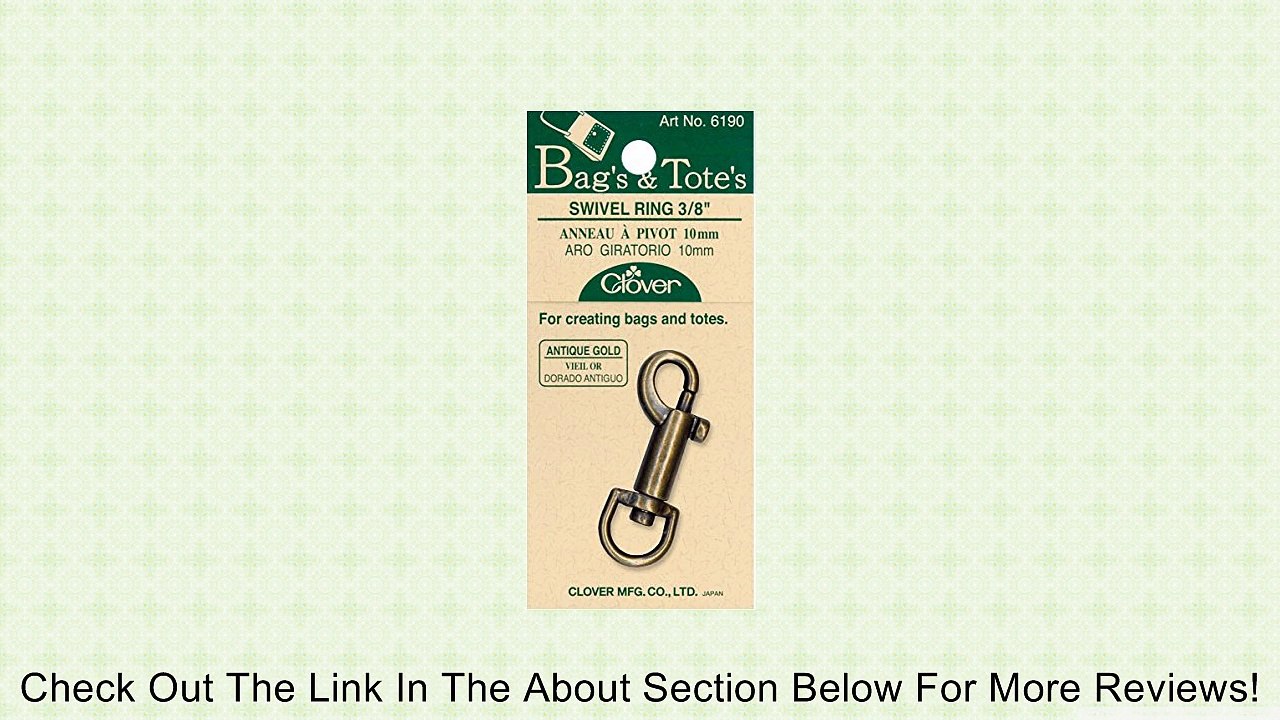 Clover Bags & Totes Swivel Ring, Antique Gold Review