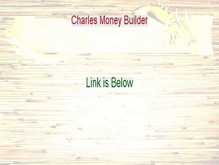 Charles Money Builder Free PDF [Get It Now]