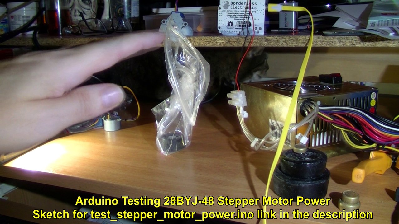 Oogverblindend getuigenis Slang Arduino Testing 28BYJ 48 Stepper Motor Strength test. - video Dailymotion