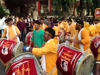 Energetic beats of Dhol Pathak of Aniruddhabapu Ganesh Utsav