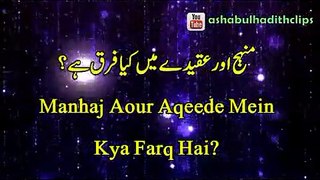 [Short Clip] - Manhaj aur aqeedah mein kia farq hai ?