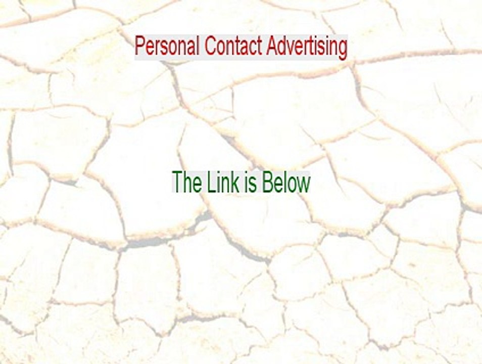 Personal Contact Advertising Reviews (Video Review)