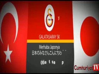 Galatasaraylı futbolculardan Japonca mesaj