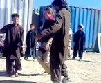 US Army Girl Dancing with Pathan Boys on  Pashto Song-512x384