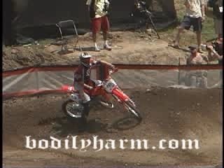 Accident moto cross - Crash