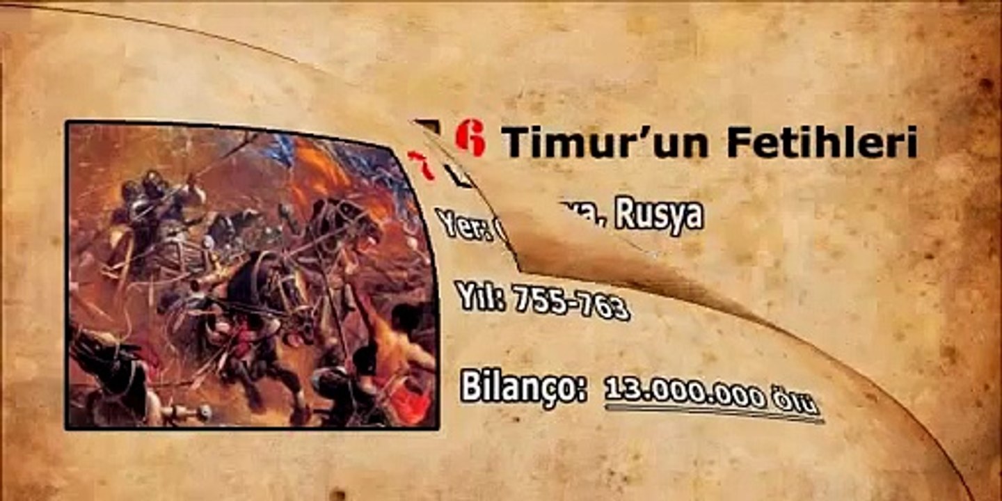 İnsanlık Tarihinin En Kanlı 10 Savaşı