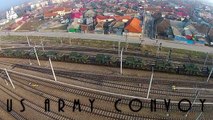 Un convoi militar american - NATO -  a intrat in Romania