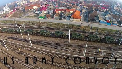 Un convoi militar american - NATO -  a intrat in Romania