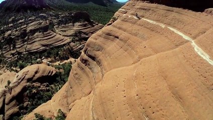 Daredevil Mountain Biker Michal Kollbek rode the White Line trail