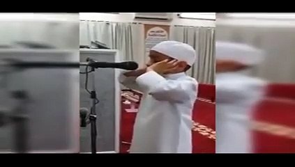 Azaan in Beautiful  voice of a small boy