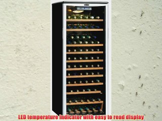 Danby DWC612BLP 75 Bottle Wine Cooler - Platinum