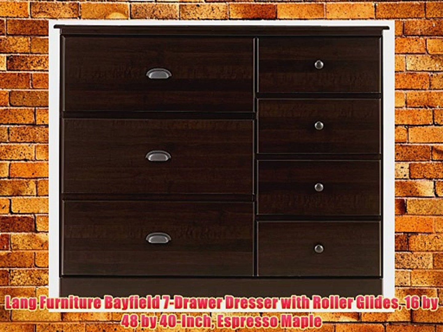 Lang Furniture Bayfield 7 Drawer Dresser With Roller Glides 16 By