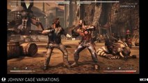 Mortal Kombat X - Johnny Cage Variations Gameplay