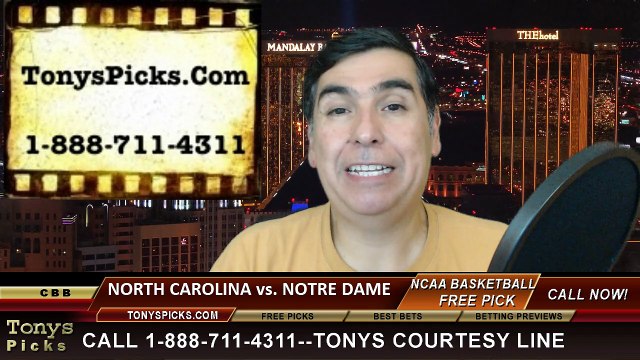 Notre Dame Fighting Irish vs. North Carolina Tar Heels Free Pick Prediction ACC Tournament Final NCAA College Basketball Odds Preview 3-14-2015