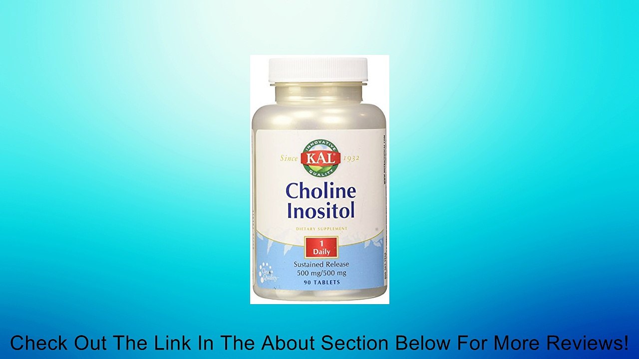 KAL Choline Inositol Tablets, 500/500 mg, 90 Count Review